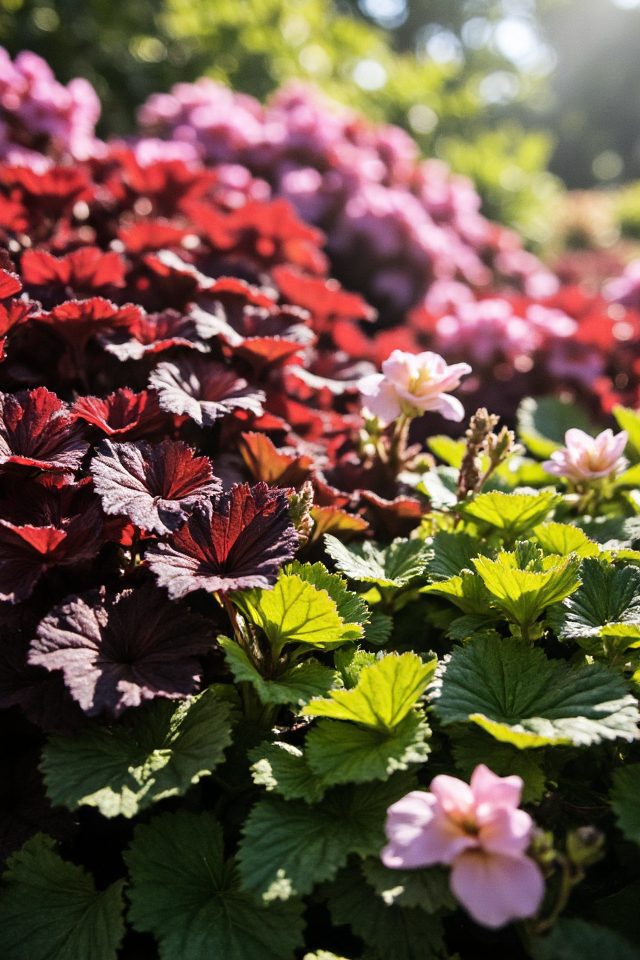 vibrant coral bells colors