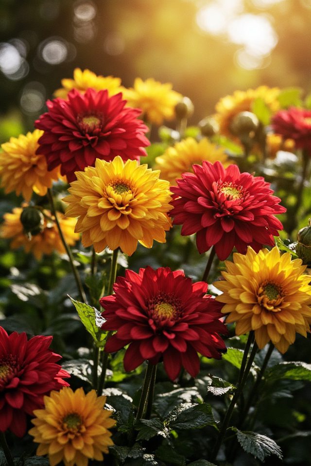 vibrant dahlia duo celebration