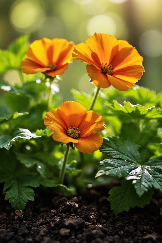 vibrant edible garden flowers