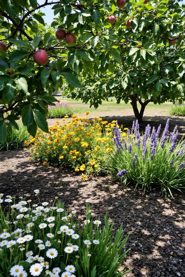 vibrant garden with biodiversity