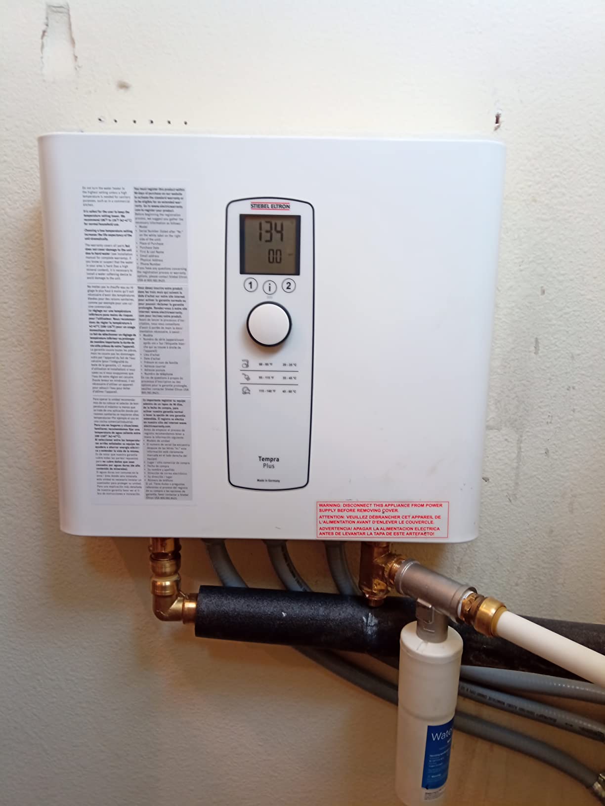 Stiebel Eltron 239223 Tankless Water Heater – Tempra 29 Plus – Electric, On Demand Hot Water, Eco, White, 23 Customer Review Stiebel Eltron 239223 Tankless Water Heater – Tempra 29 Plus – Electric, On Demand Hot Water, Eco, White, 23 - Customer Photo 1