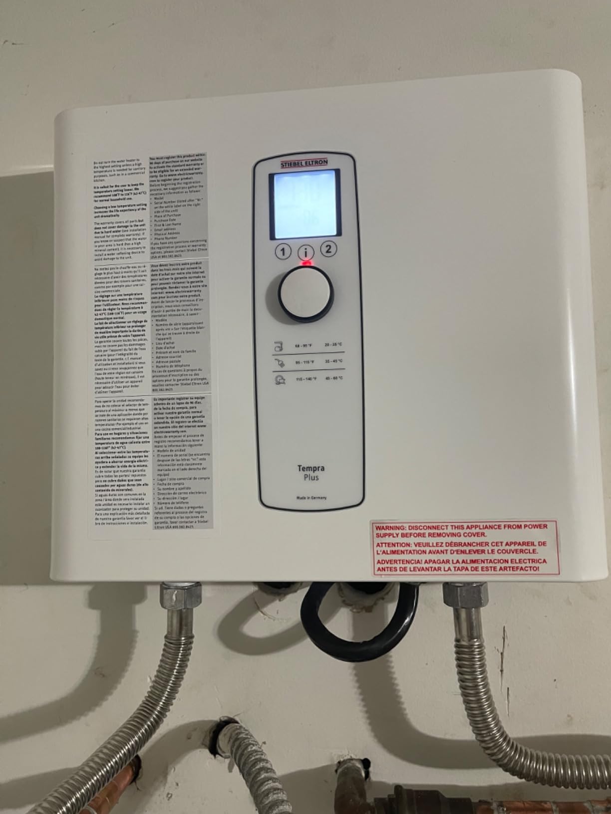 Stiebel Eltron 239223 Tankless Water Heater – Tempra 29 Plus – Electric, On Demand Hot Water, Eco, White, 23 Customer Review Stiebel Eltron 239223 Tankless Water Heater – Tempra 29 Plus – Electric, On Demand Hot Water, Eco, White, 23 - Customer Photo 5