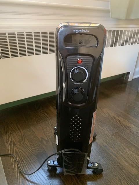Amazon Basics Portable Oil Radiator Heater for Indoor Use, 3 Heat Settings, Over-Heat Protection, ETL-certified Safety, 7 Oil-Filled Steel Fins, 1500W, 11 Amazon Basics Portable Oil Radiator Heater for Indoor Use, 3 Heat Settings, Over-Heat Protection, ETL-certified Safety, 7 Oil-Filled Steel Fins, 1500W, 11