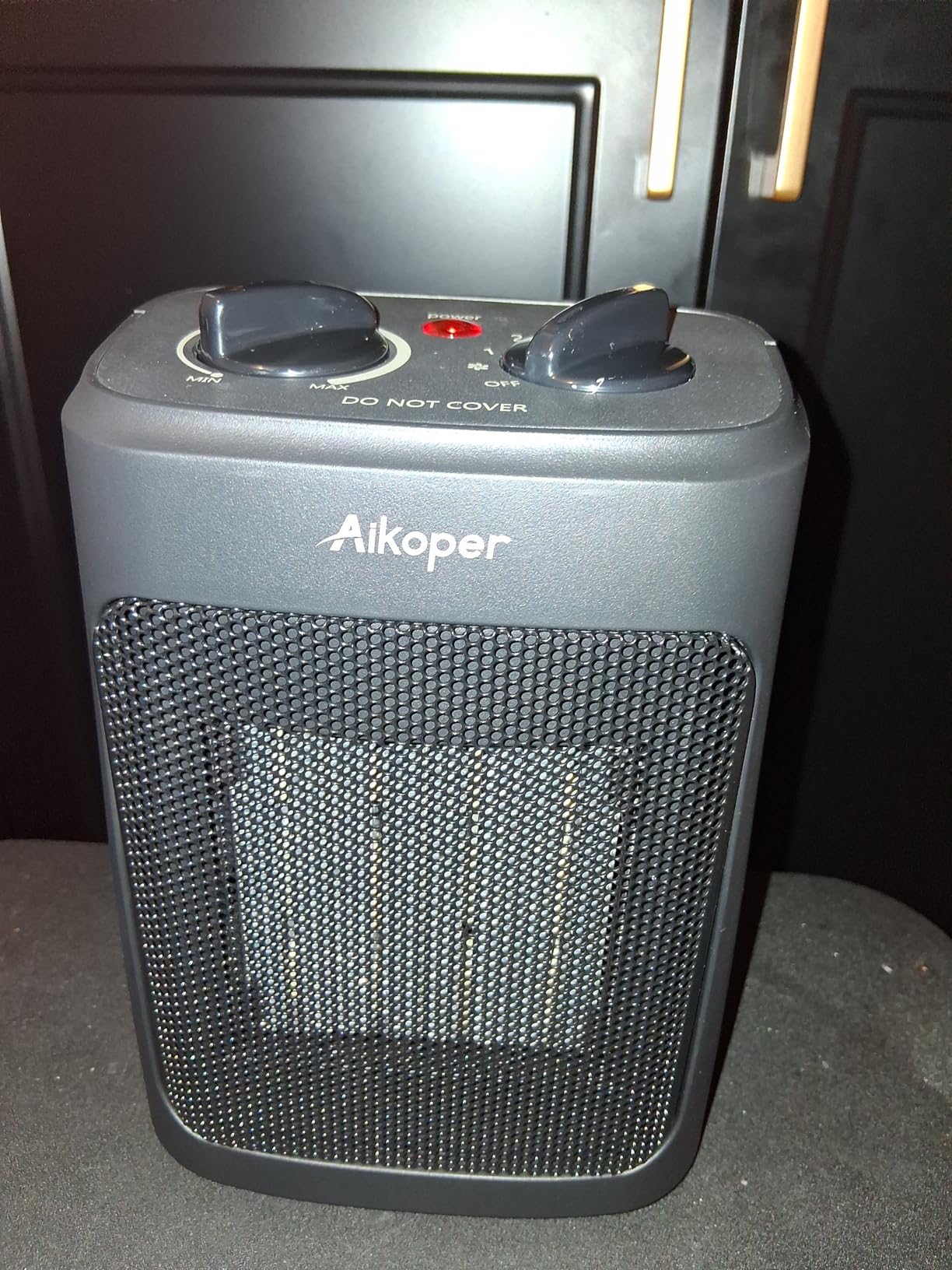 Space Heater, 1500W Electric Heaters Indoor Portable with Thermostat, PTC Fast Heating Ceramic Room Small Heater with Heating and Fan Modes for Bedroom, Office and Indoor Use - Customer Photo 3