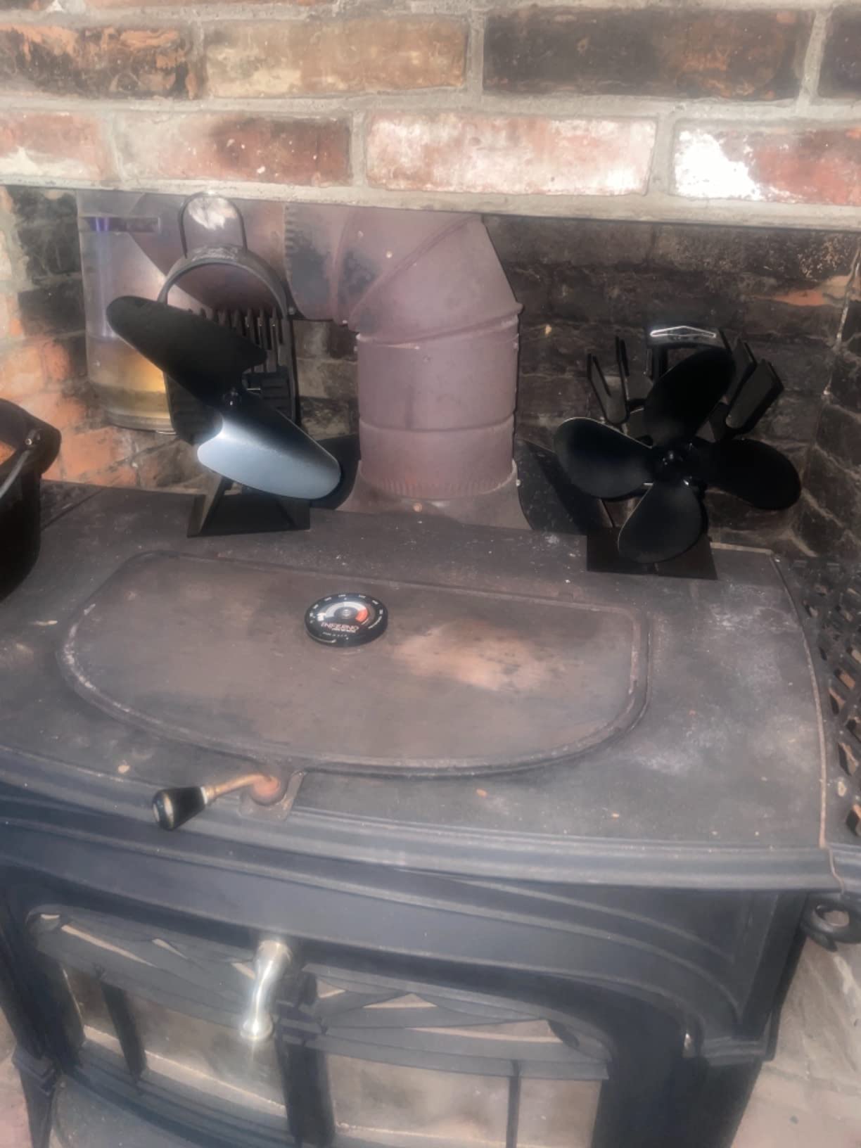 AirDeco I Heat Powered Stove Fan - Powerful Modern Design, Low Start Temperature Technology Ideal for Wood, Gas, Pellet & Soapstone Stoves - Circulates Warm Air Efficiently & Reduces Fuel Cost Customer Review AirDeco I Heat Powered Stove Fan - Powerful Modern Design, Low Start Temperature Technology Ideal for Wood, Gas, Pellet & Soapstone Stoves - Circulates Warm Air Efficiently & Reduces Fuel Cost - Customer Photo 3