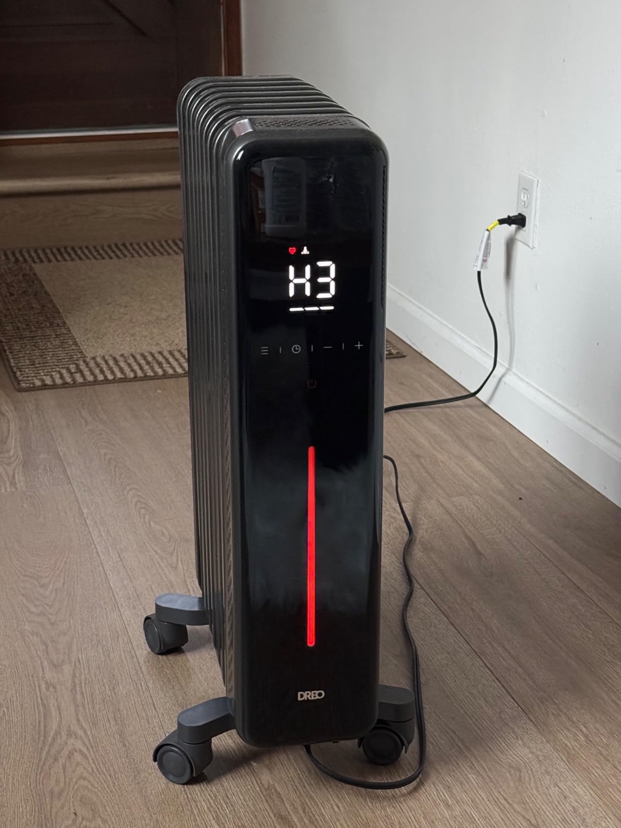 Dreo Radiator Heater, 8 Safety Protection Oil Filled Radiator Heater for Indoor Use, 1500W Electric Heaters for Large Room, 8 Fins, with Remote, 4 Modes, Digital Thermostat, 24H Timer, Quiet Customer Review Dreo Radiator Heater, 8 Safety Protection Oil Filled Radiator Heater for Indoor Use, 1500W Electric Heaters for Large Room, 8 Fins, with Remote, 4 Modes, Digital Thermostat, 24H Timer, Quiet - Customer Photo 2