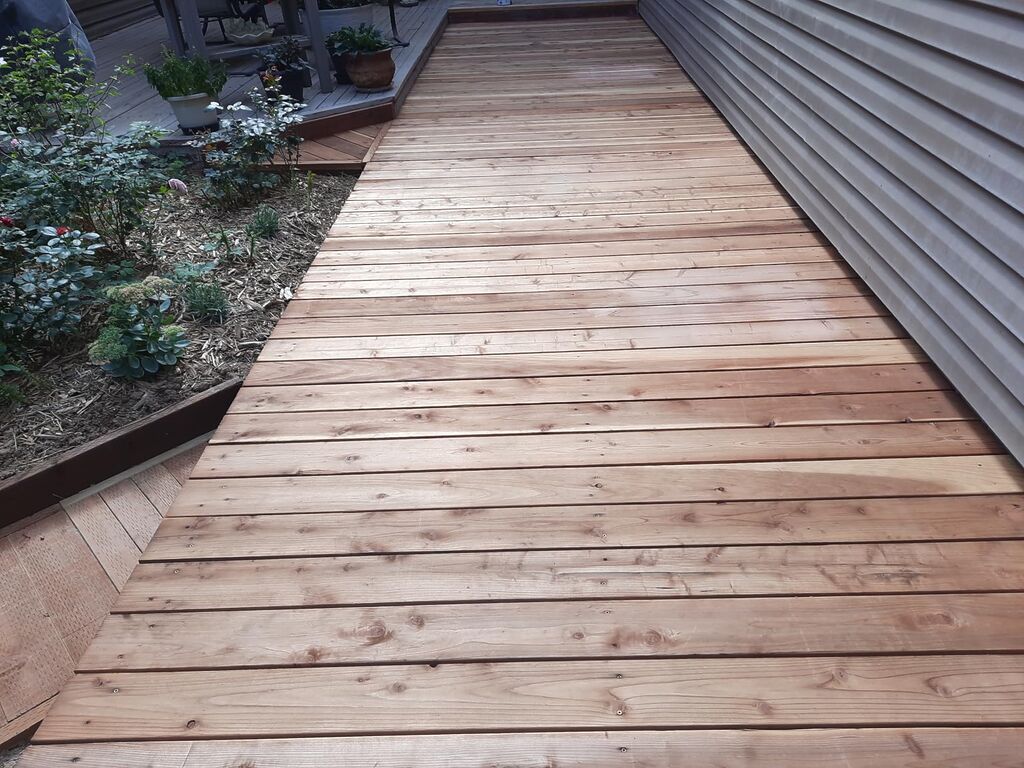 SEAL-ONCE MARINE - 1 Gallon Penetrating Wood Sealer, Waterproofer & Stain. Water-Based, Ultra-low VOC formula for high-moisture areas to protect wood docks, decks, piers & retaining walls. customer photo 2