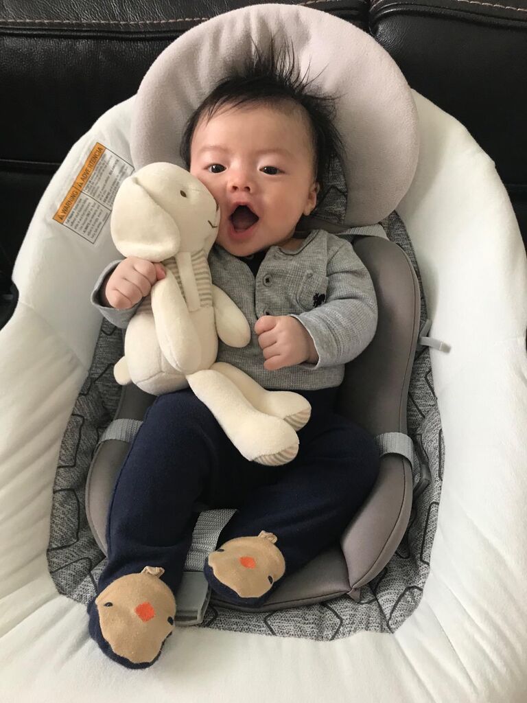 Super Soft Organic Cotton Baby First Friend (Hello! Puppy) Attachment Doll for Baby, Pillow Buddy, Plush Animal Toys, Organic Toys, Stuffed Animal Puppy 12.5 inches customer photo 1
