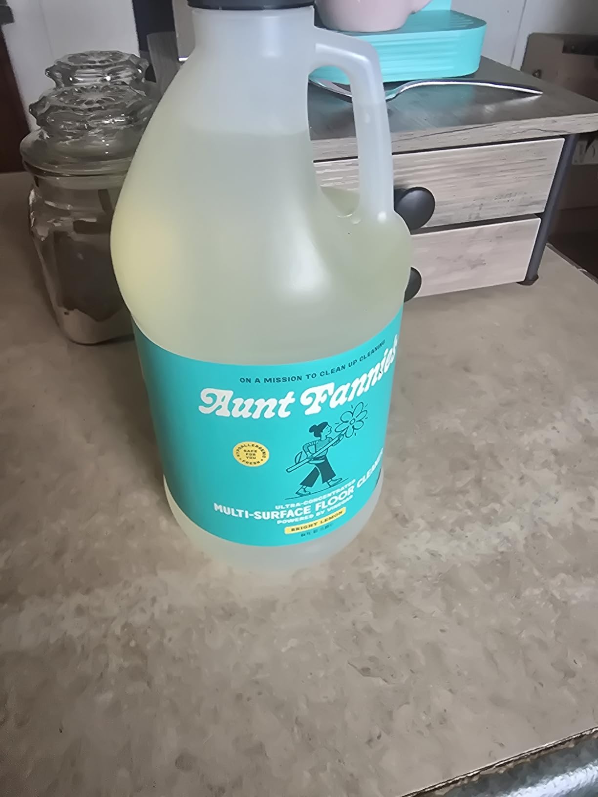 Aunt Fannie's Ultra Concentrated Floor Cleaner Vinegar Wash, Multi-Surface Solution For Mopping, Makes 16 Gallons, Eucalyptus Scent, 32 oz. (Pack of 1) - Customer Photo 1