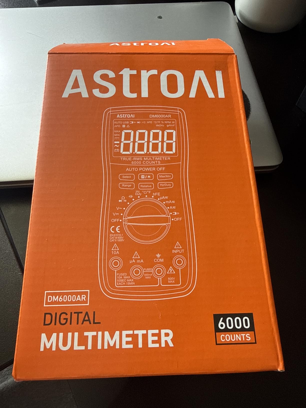 AstroAI Digital Multimeter and Analyzer TRMS 6000 Counts Volt Meter Ohmmeter Auto-Ranging Tester; Accurately Measures Voltage Current Resistance Diodes Continuity Duty-Cycle Capacitance Temperature Customer Review AstroAI Digital Multimeter and Analyzer TRMS 6000 Counts Volt Meter Ohmmeter Auto-Ranging Tester; Accurately Measures Voltage Current Resistance Diodes Continuity Duty-Cycle Capacitance Temperature - Customer Photo 1