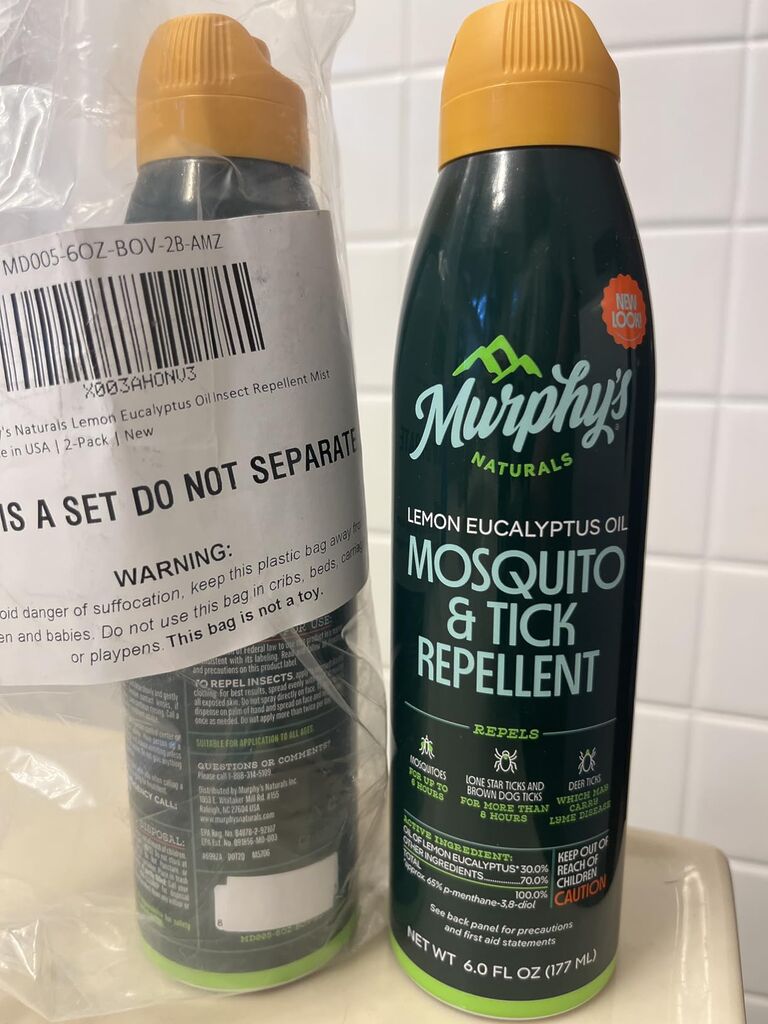 Murphy's Naturals Mosquito & Tick Bug Repellent Spray, Oil of Lemon Eucalyptus for Skin + Outdoor Gear, 4 Ounce Pump, 2-Pack customer photo 1