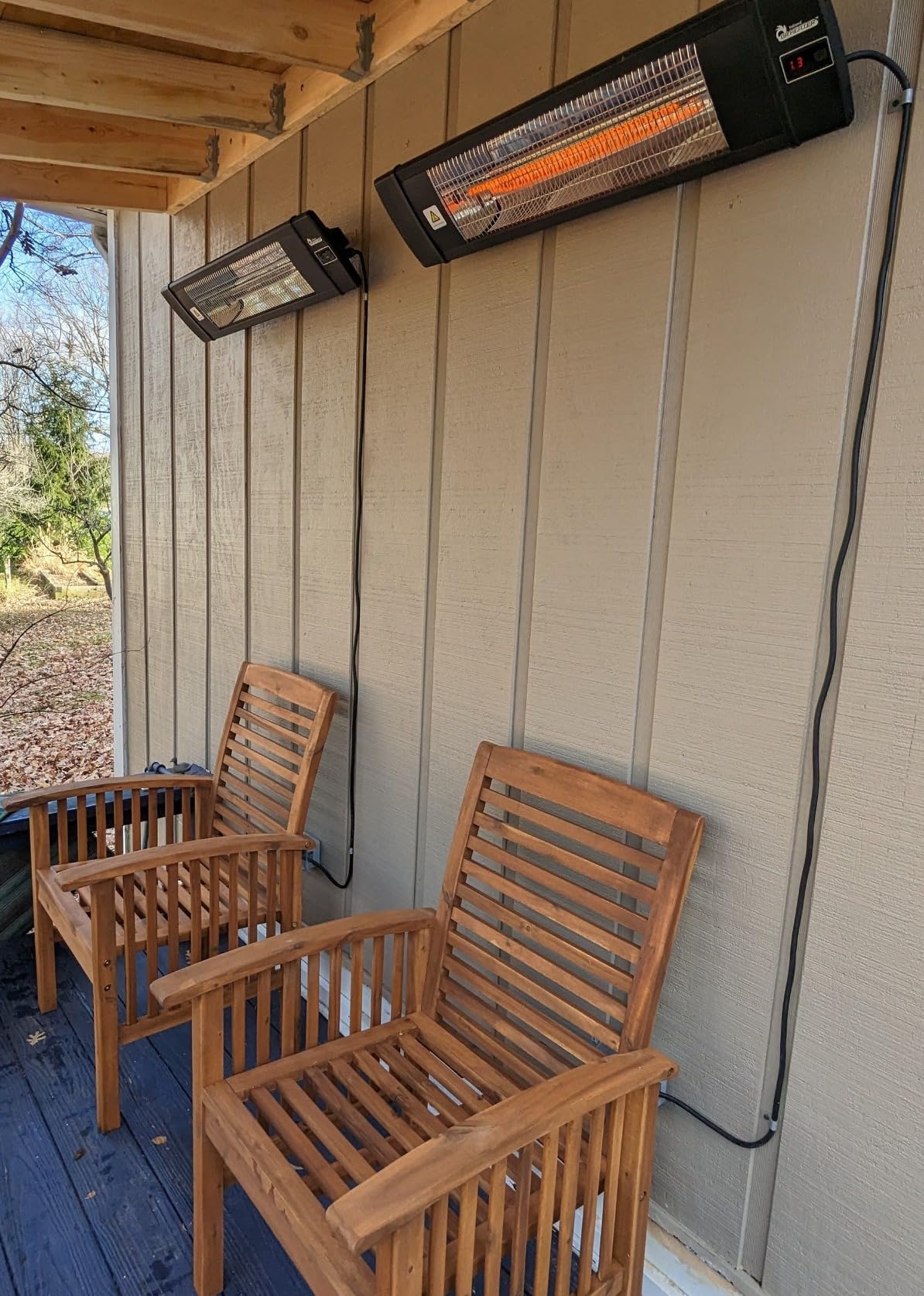 Dr Infrared Heater DR-238 Carbon Infrared Outdoor Heater for Restaurant, Patio, Backyard, Garage, and Decks, Standard, Black - Customer Photo 2