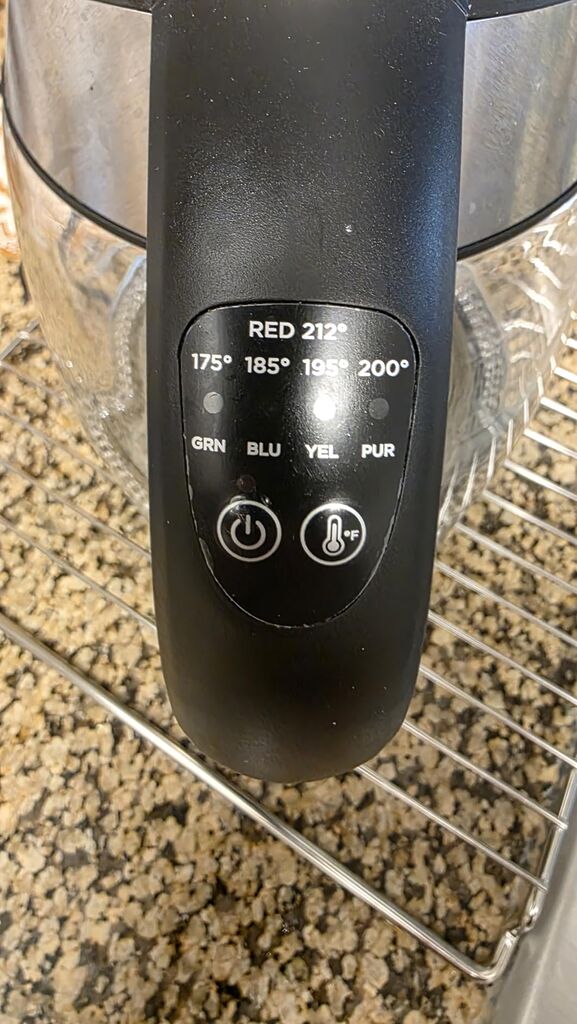 Chefman Electric Kettle with Temperature Control, 5 Presets LED Indicator Lights, Removable Tea Infuser, Glass Tea Kettle & Hot Water Boiler, 360 Swivel Base, BPA Free, Stainless Steel, 1.8 Liters customer photo 2