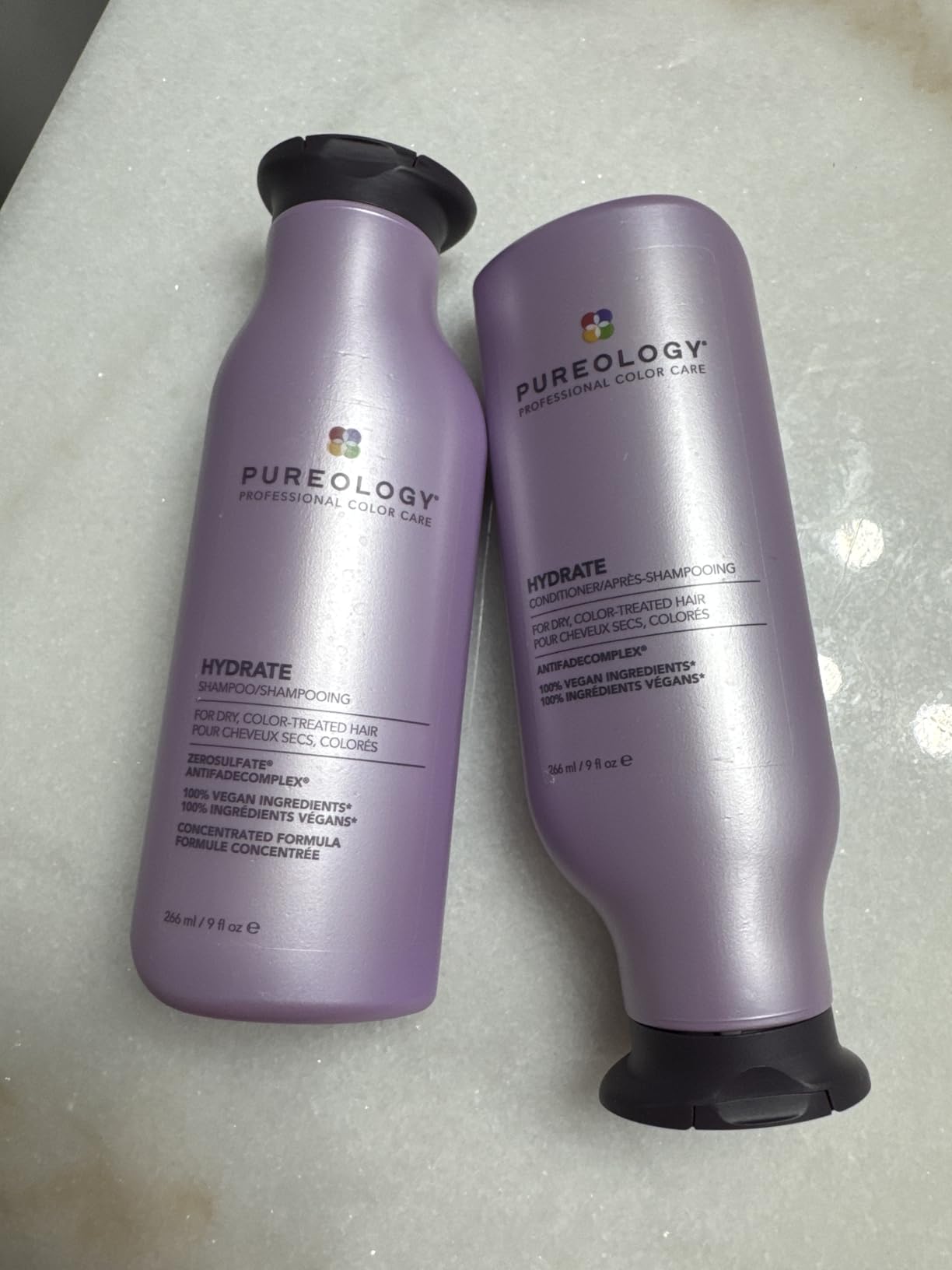 Pureology Hydrate Shampoo - For Dry or Color Treated Hair, Moisturizing Shampoo For Hydration & Softness, With Rose Extract & Green Tea, Vegan & Sulfate-Free - Customer Photo 2