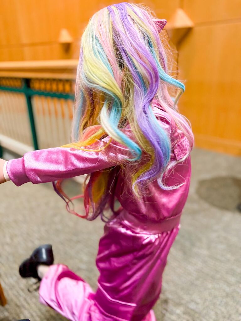 PURPLE LADYBUG Hair Chalk for Girls Washable Dye - Easter Gifts for Kids 8-12 6-8, Birthday Gift for 6 7 8 9 10 11 12 Years Old Girl, Temporary Color for Tweens Teens Party customer photo 1
