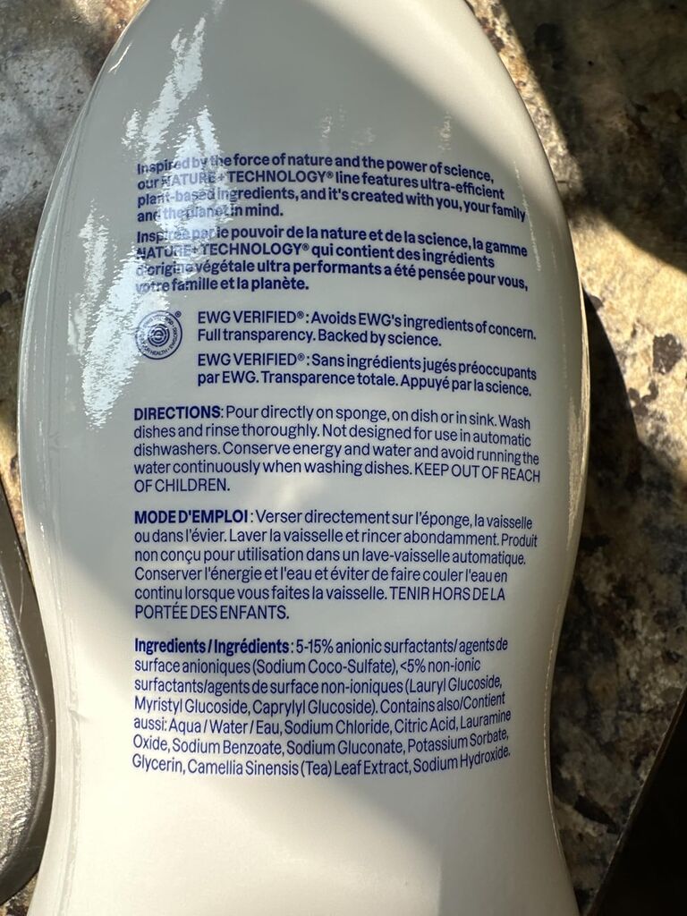 ATTITUDE Dish Soap, EWG Verified, Plant-Based & Vegan Dishwashing Liquid, Naturally Derived, Unscented, 23.7 Fl Oz customer photo 1