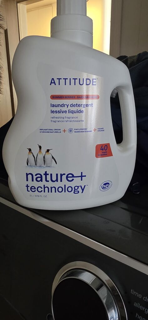 ATTITUDE Liquid Laundry Detergent, EWG Verified, HE Compatible, Plant-Based & Vegan, Natural Laundry Soap, Mountain Fresh Scent, 40 Loads, 67.6 Fl Oz customer photo 1