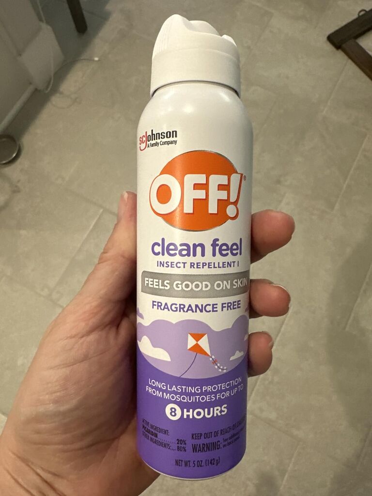 OFF! Clean Feel Insect Repellent Aerosol with 20% Picaridin, Bug Spray with Long Lasting Protection from Mosquitoes, Feels Good on Skin, 5 oz customer photo 1