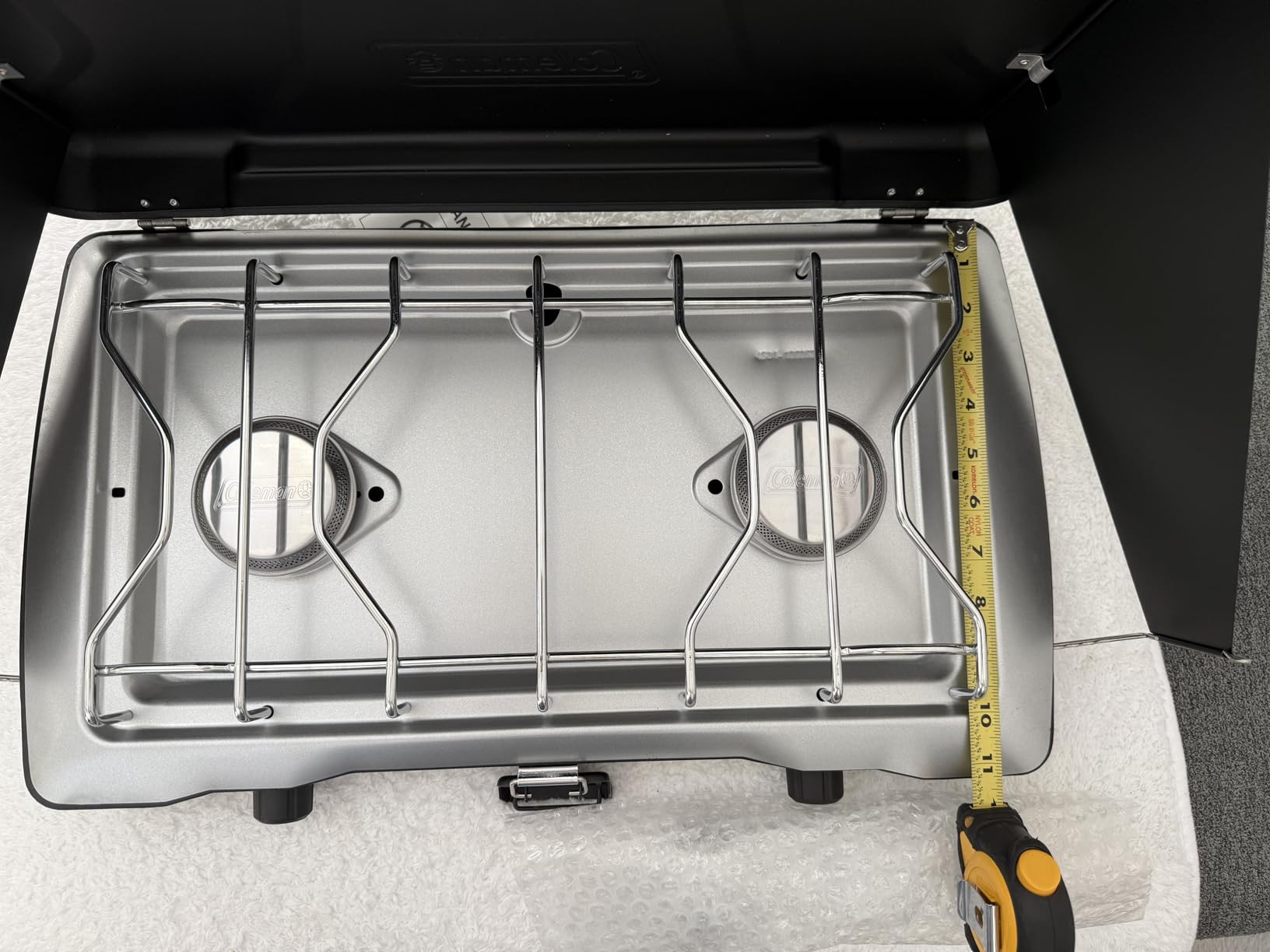 Coleman Triton 2-Burner Propane Stove, Portable Camping Cooktop with 2 Adjustable Burners & Wind Guards, 22,000 BTUs of Power for Camping, Tailgating, Grilling, BBQ, & More Customer Review Coleman Triton 2-Burner Propane Stove, Portable Camping Cooktop with 2 Adjustable Burners & Wind Guards, 22,000 BTUs of Power for Camping, Tailgating, Grilling, BBQ, & More - Customer Photo 3