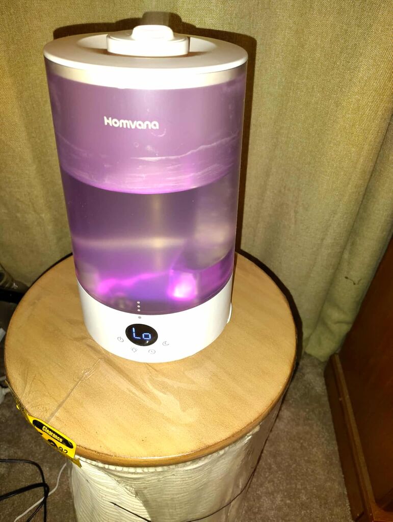 Homvana Top-Fill Cool Mist Humidifiers for Bedroom, Large Room(3.6L,Grey) customer photo 2