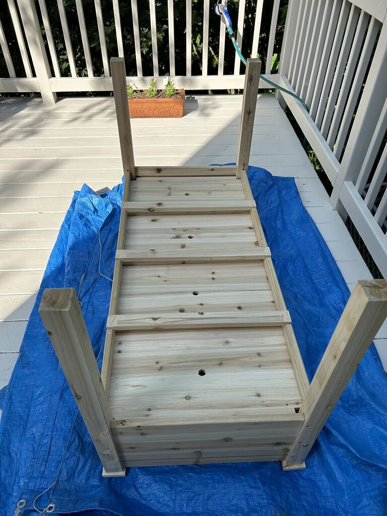 Garden Box Sealer | FDA Food Contact Safe Plant-Based Wood Sealant for Raised Bed, Planter & Pet House. Protects All Wood Types from Water & Weather Damage | customer photo 1