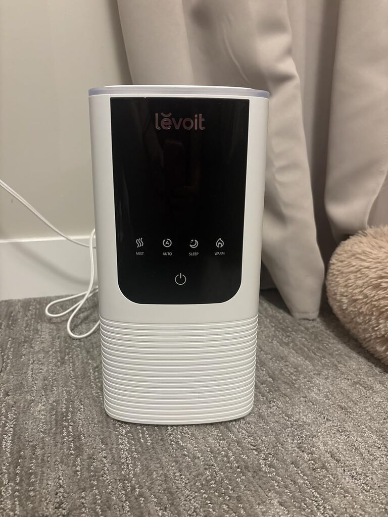 LEVOIT Humidifiers for Bedroom Home, Smart Warm and Cool Mist Air Humidifier for Large Room, Auto Customized Humidity, Fast Symptom Relief, Easy Top Fill, Essential Oil, Quiet, OasisMist4.5L, White customer photo 1