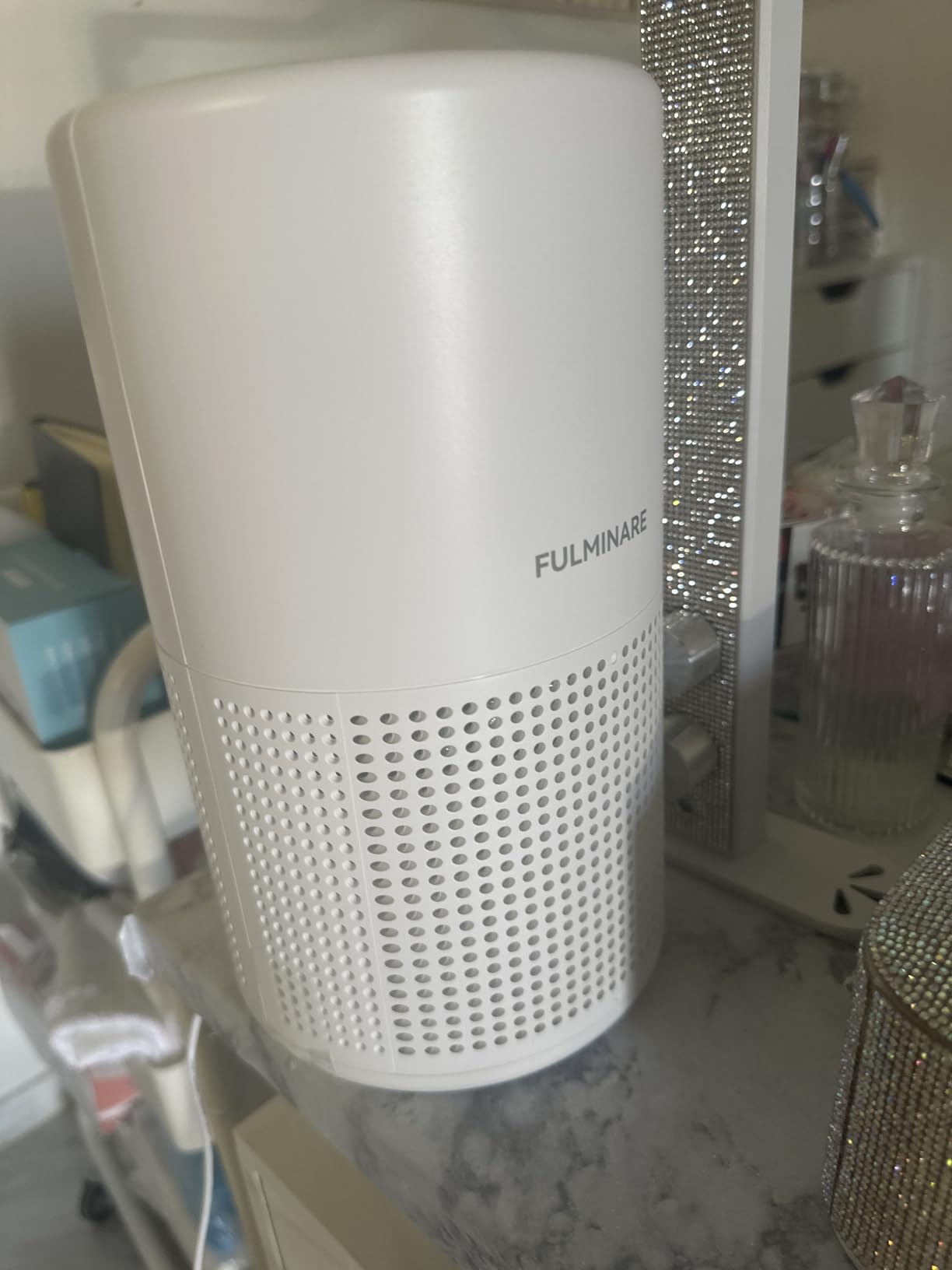 Air Purifiers for Bedroom, FULMINARE H13 True HEPA Air Filter, Quiet Air Cleaner With Night Light,Portable Small Air Purifier for Home, Office, Living Room - Customer Photo 1