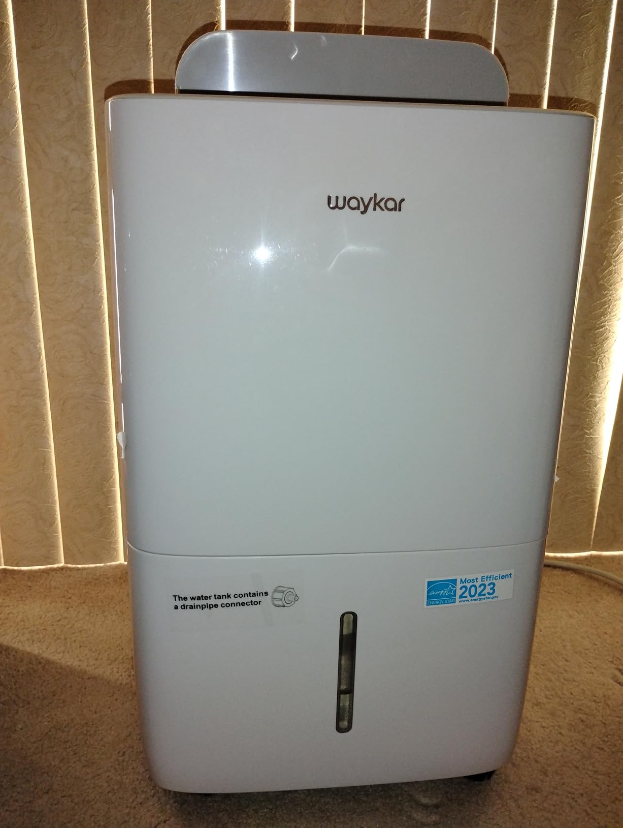 Waykar 80 Pints 2025 Energy Star Dehumidifier for Spaces up to 5,000 Sq. Ft for Basement and Home, Large Room with Drain Hose and 1.14 Gallons Water Tank Customer Review Waykar 80 Pints 2025 Energy Star Dehumidifier for Spaces up to 5,000 Sq. Ft for Basement and Home, Large Room with Drain Hose and 1.14 Gallons Water Tank - Customer Photo 4