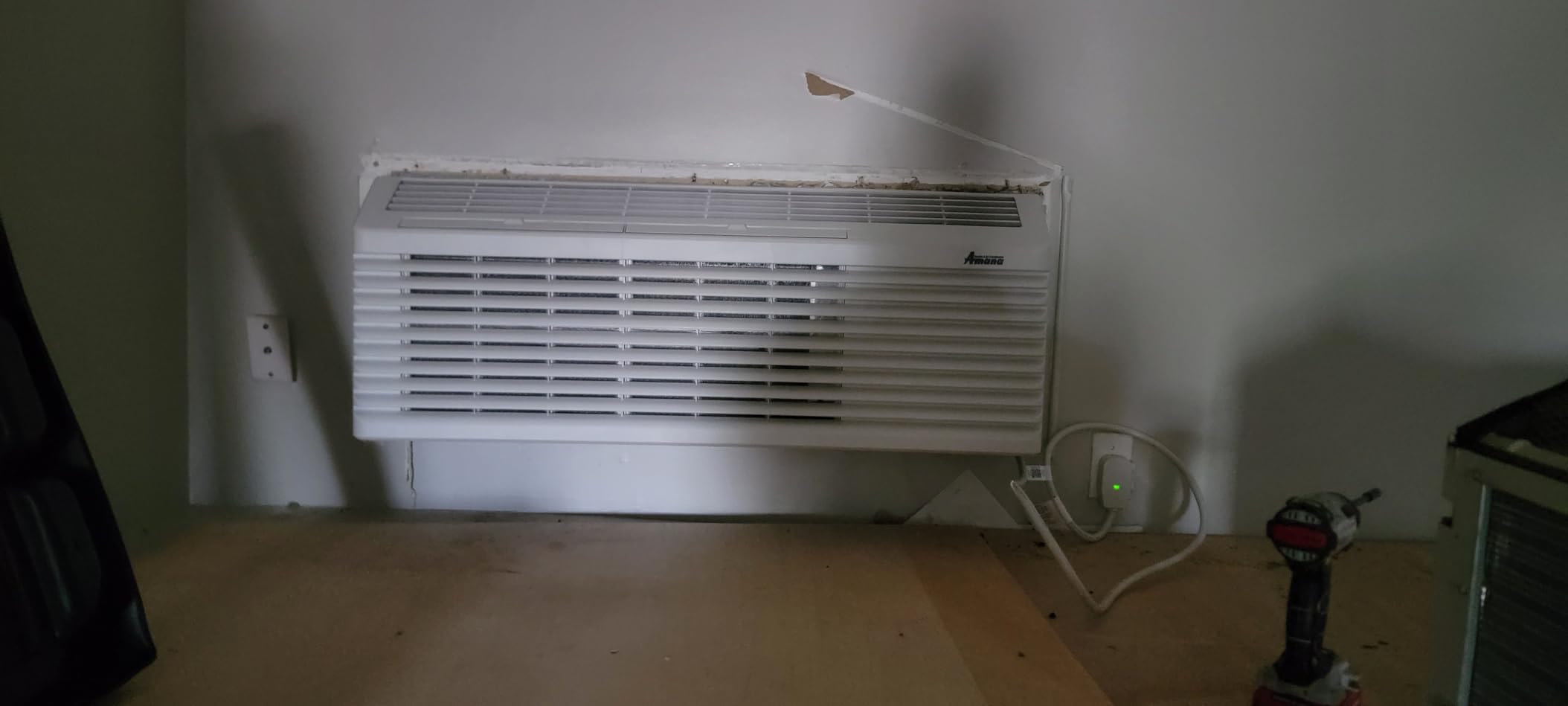 AMANA K-Series PTAC 12,000 BTU Air Conditioner with 3.5 kW Heater and 20 Amp Plug, White - PTC123K35AXXX - A/C Unit Only - Customer Photo 1