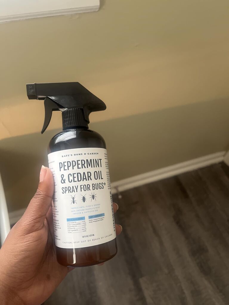 Kate's Home & Garden Peppermint Oil Spray for Bugs, Ants, Insects, Spiders, Roaches, Stink Bug. Pesticide and Insecticide Indoor Repellent Pest Control with Cedar Oil (16oz, Natural, Non Toxic) customer photo 2