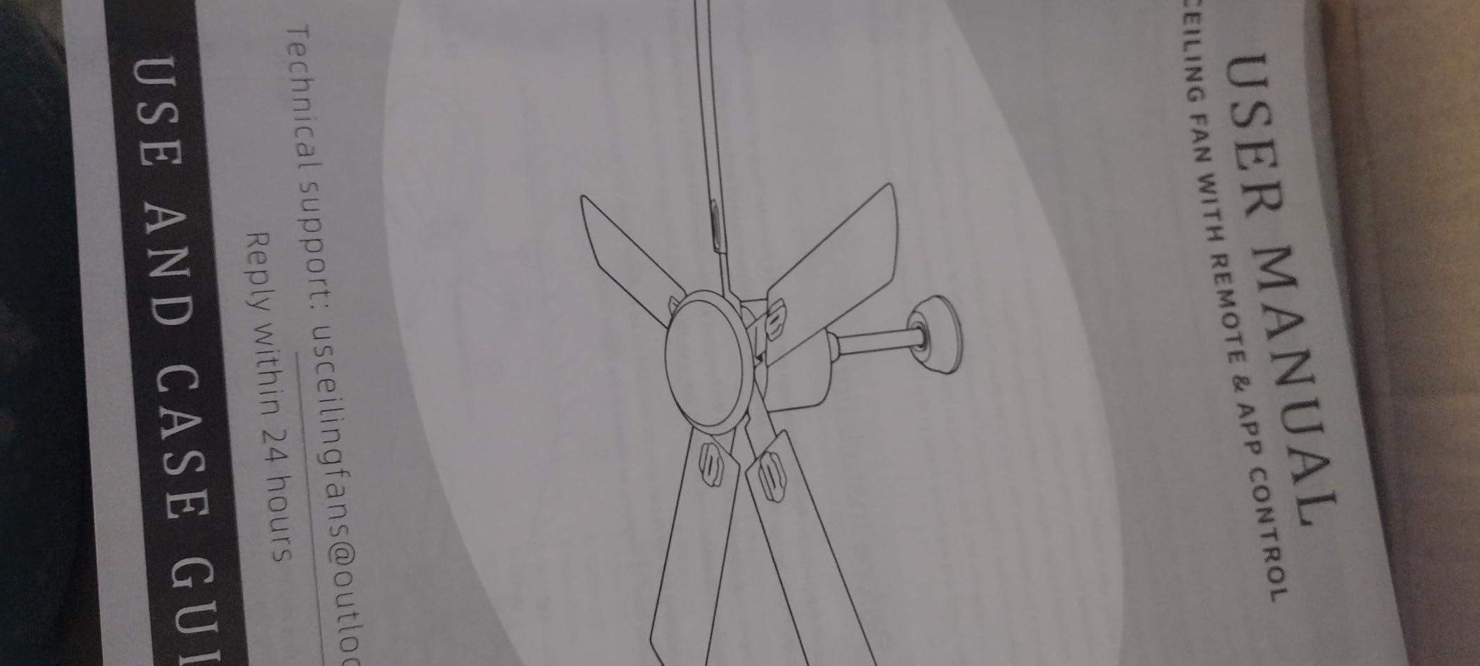 52 Inch Ceiling Fan No Light - Outdoor Indoor Flush Mount Low Profile DC Motor Fan with Remote, 5 Blades Reversible Silent Fan for Patio, Bedroom, Living Room, Garage Customer Review 52 Inch Ceiling Fan No Light - Outdoor Indoor Flush Mount Low Profile DC Motor Fan with Remote, 5 Blades Reversible Silent Fan for Patio, Bedroom, Living Room, Garage - Customer Photo 2