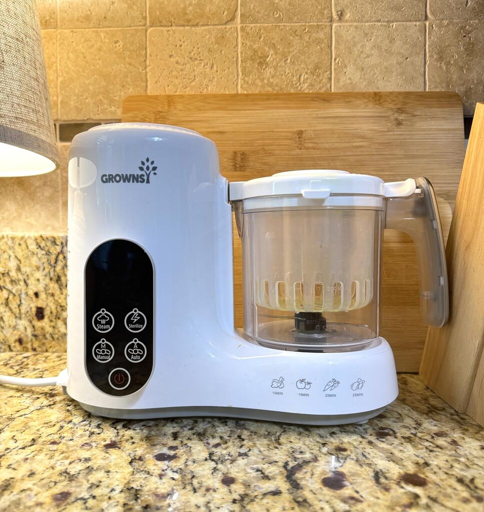 Grownsy Baby Food Maker, Steamer & Blender Baby Food Processor, White customer photo 1