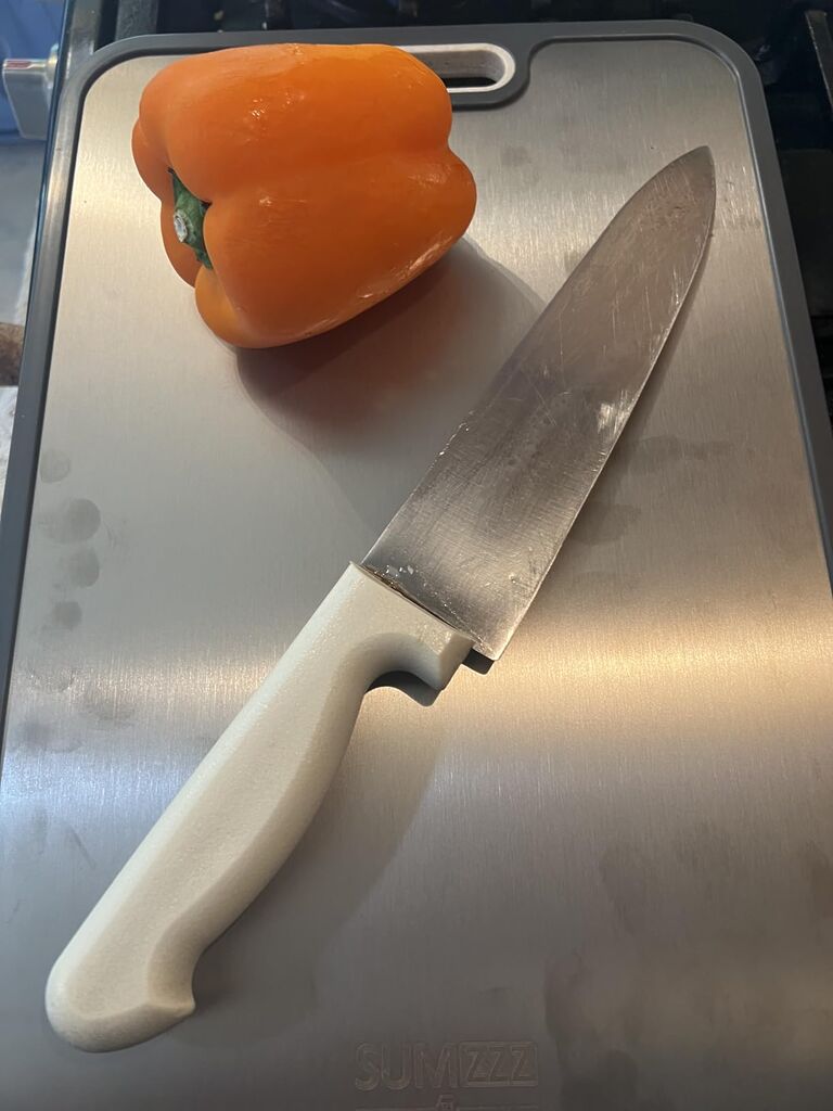 Titanium Cutting Board for Kitchen, Pure Titanium/PP, Size 16”×11” customer photo 1