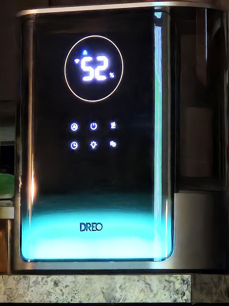 DREO 8L Smart Humidifier Large Room 600ft², HM717S, 80H Runtime Supersized Warm and Cool Mist Humidifiers for Bedroom Baby, 28dB Quiet Air Humidifier for Plants Indoor, Home, Whole House, Silver customer photo 1