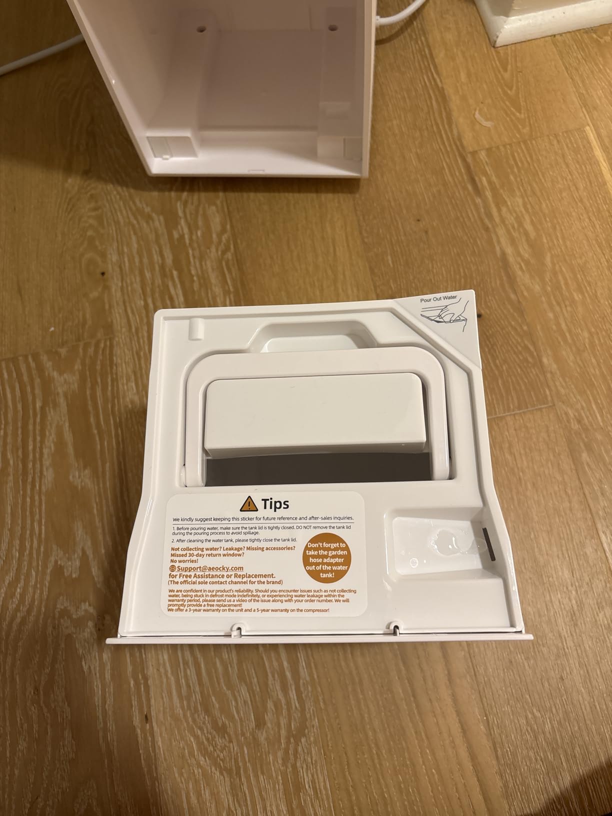 4500 Sq.Ft Most Efficient Energy Star 2024 Dehumidifier,AEOCKY Max 74 Pint/D(Standard 52Pint/D) Smart Compressor Dehumidifier with Drain Hose, Intelligent Humidistat,for Basement,Bedroom,Home,Bathroom - Customer Photo 3