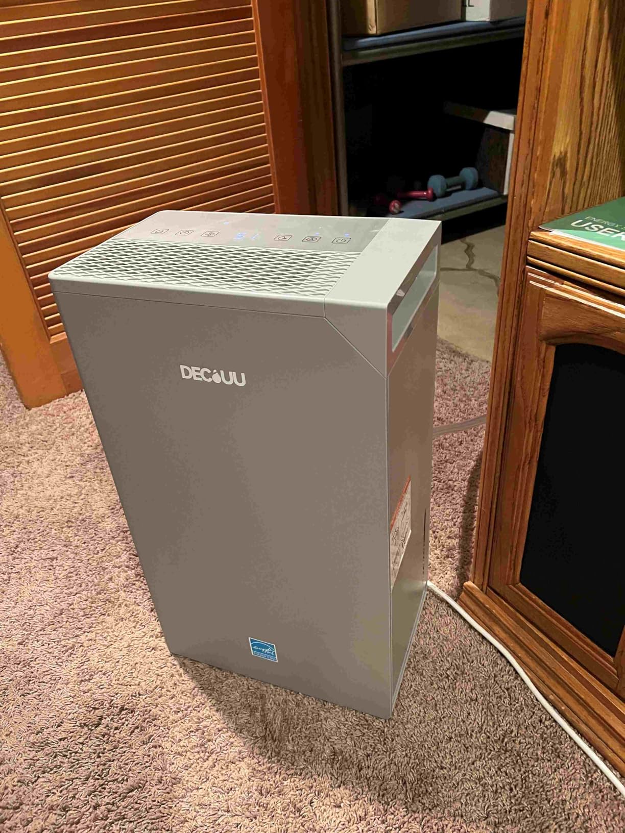 5000 Sq.Ft Energy Star Most Efficient 2024 Dehumidifier,DECIUU Max 100 Pint (Standard 70 Pint) Dehumidifier for Basement with Drain Hose,Intelligent Humidity Control for Home Bathroom Garage Bedroom - Customer Photo 4