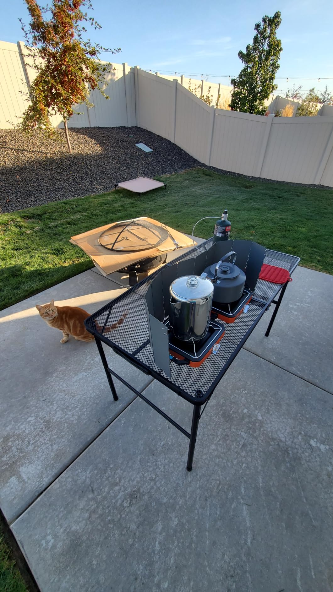 ODSD 2 Burner Camping Stove with Windshield, 20000 BTU Propane Camp Stove, Portable Folding Gas Stove, Camping Essentials Gear Includes Frying Pan, Coffee Stand & Carry Bag, Green Customer Review ODSD 2 Burner Camping Stove with Windshield, 20000 BTU Propane Camp Stove, Portable Folding Gas Stove, Camping Essentials Gear Includes Frying Pan, Coffee Stand & Carry Bag, Green - Customer Photo 3