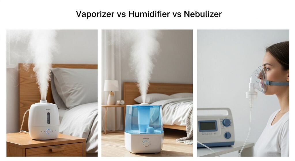 Vaporizer Vs Humidifier Vs Nebulizer: Key Differences 2026