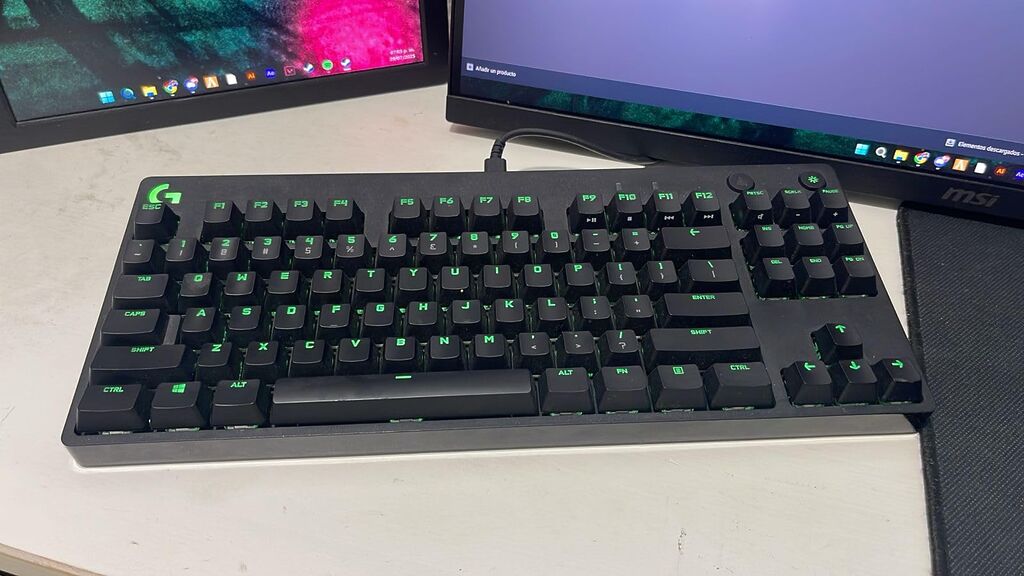 Logitech G PRO Mechanical Gaming Keyboard, Ultra Portable Tenkeyless Design, Detachable Micro USB Cable, LIGHTSYNC RGB Backlit Keys customer photo 1