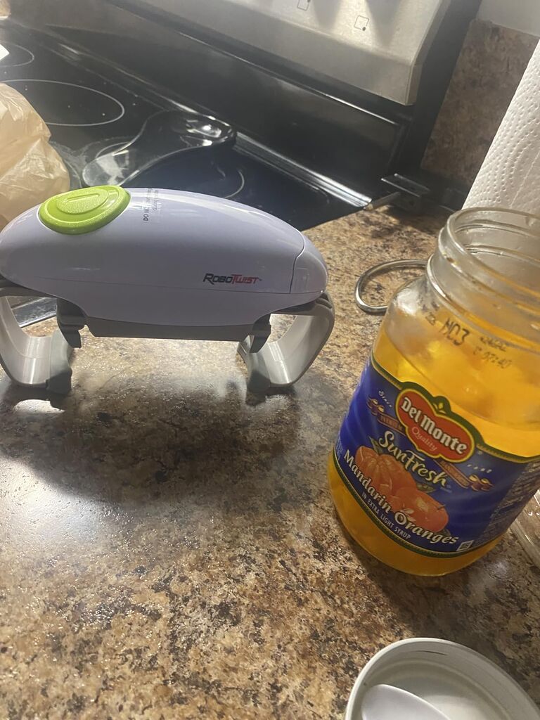 Robotwist Automatic Jar Opener, Deluxe Model with Improved Torque, Robo Twist Kitchen Gadgets for Home, Electric Handsfree Easy Jar Opener customer photo 2