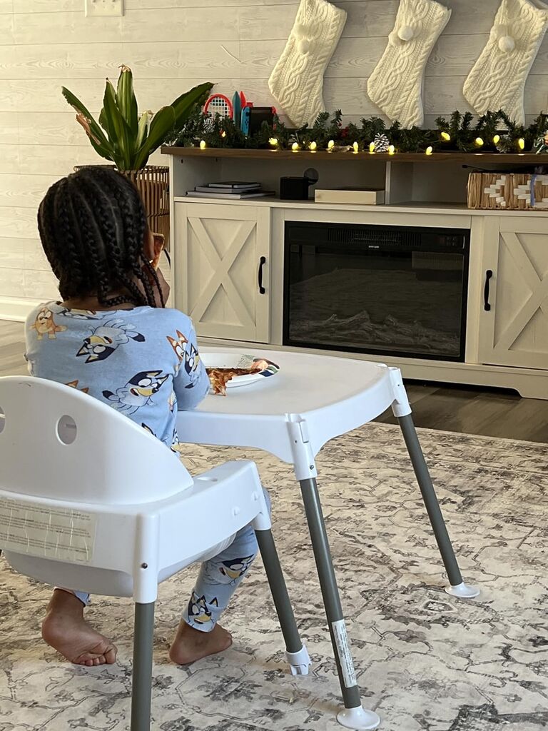 Evenflo Eat and Grow 4-in-1 Convertible High Chair (Pop Star White) customer photo 1