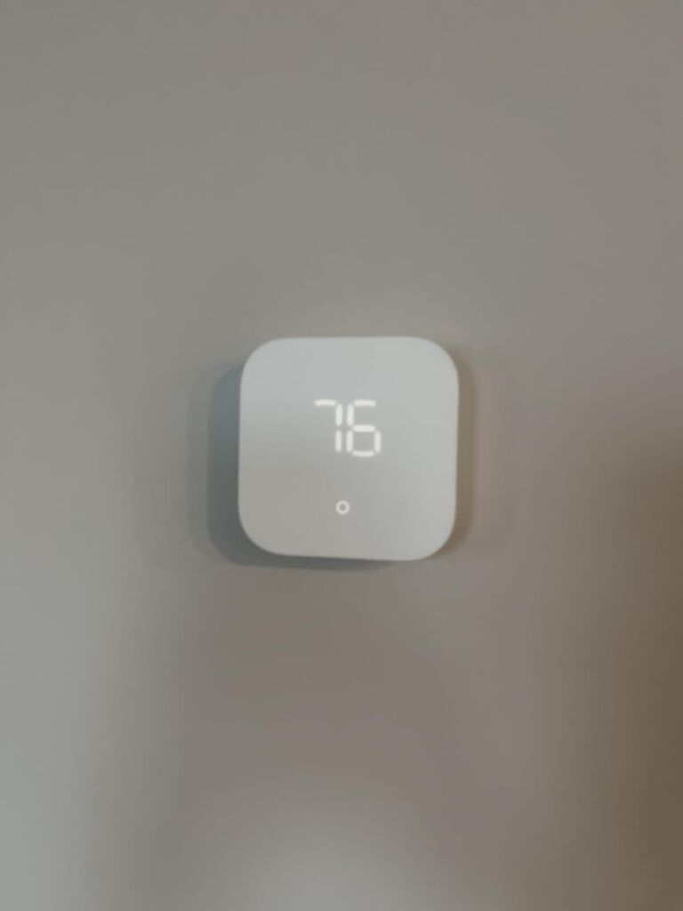 Amazon Smart Thermostat, Save money and energy, Works with Alexa and Ring, C-wire required customer photo 1
