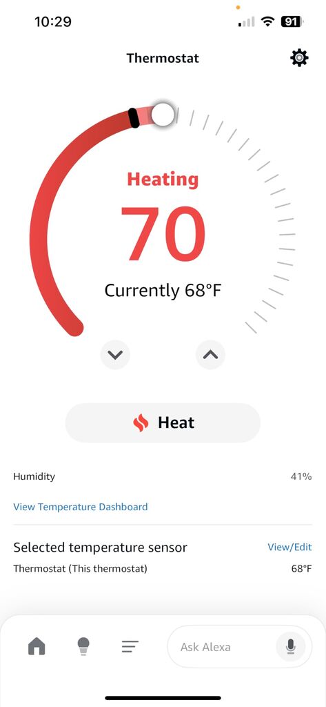 Amazon Smart Thermostat, Save money and energy, Works with Alexa and Ring, C-wire required customer photo 2