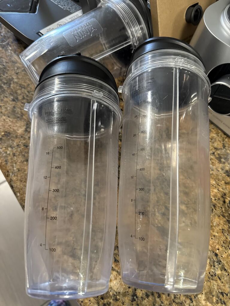 Ninja Compact Kitchen System, Auto-iQ, 1200W, 72oz Pitcher, Grey, AMZ493BRN customer photo 1