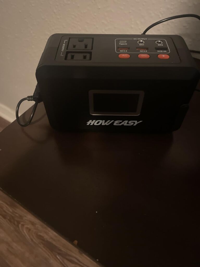 HOWEASY Portable Power Station,120W(240W Peak) Solar Generator customer photo 2