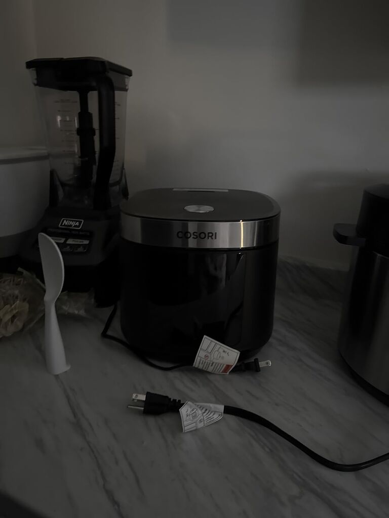 Cosori Rice Cooker 10 Cup, 24h Keep Warm, Non-stick Ceramic Inner Pot, 18 Functions Fuzzy Logic Rice Maker with Stainless Steel Steamer Basket, Slow Cooker, Black customer photo 2