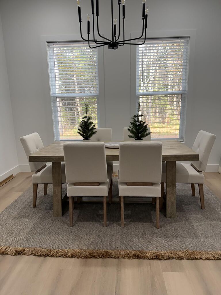 Plank+Beam 72 Inch Farmhouse Dining Table, Solid Wood Rustic Kitchen Table, Large Wooden Rectangular Dinner Table customer photo 1