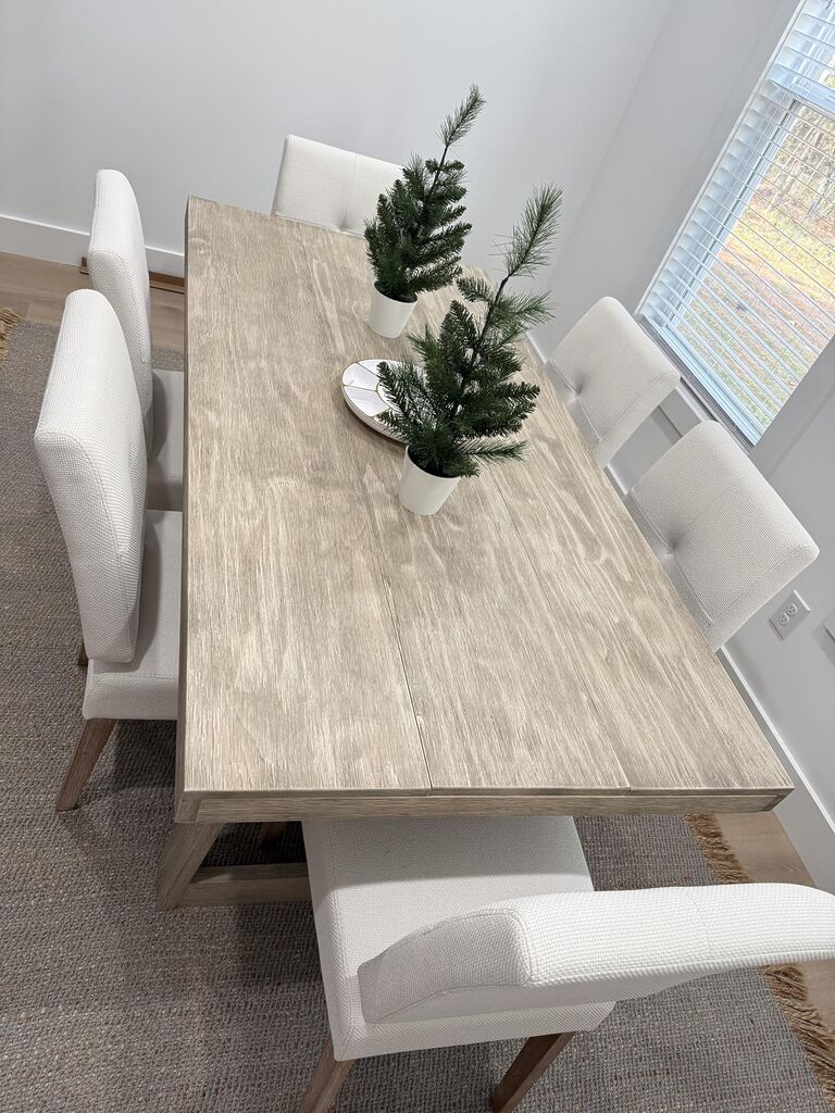 Plank+Beam 72 Inch Farmhouse Dining Table, Solid Wood Rustic Kitchen Table, Large Wooden Rectangular Dinner Table customer photo 2