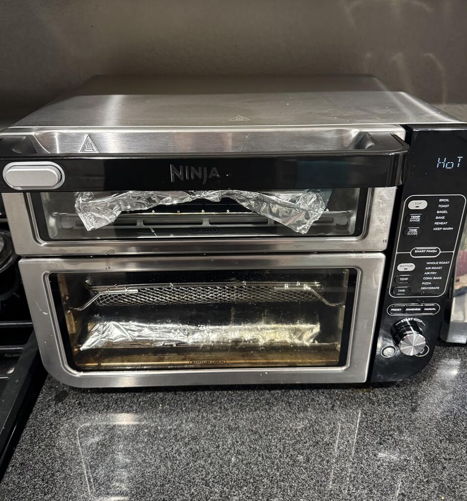 Ninja Air Fryer Toaster Oven Combo | Double Stack XL | 12-in-1 | Fits 4.5 lb Chicken & 6lbs of Wings | Smart Finish Cook 2 Different Meals at Same Time | Countertop Oven | Stainless Steel | DCT601 customer photo 2