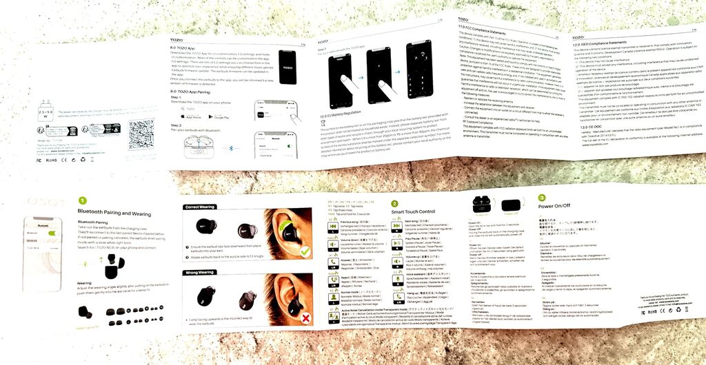 TOZO NC9 Hybrid Active Noise Cancelling Wireless Earbuds, 6 Mics ENC Clear Call, IPX8 Waterproof, Bluetooth 5.3, 60H Playtime with LED Display customer photo 2
